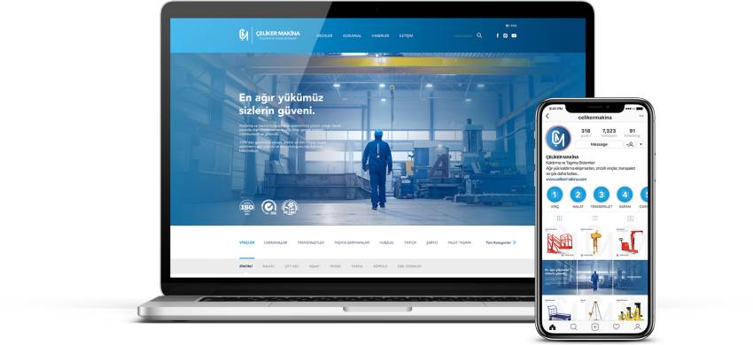 Çeliker Makina <br> Website and Social Media Consultancy
