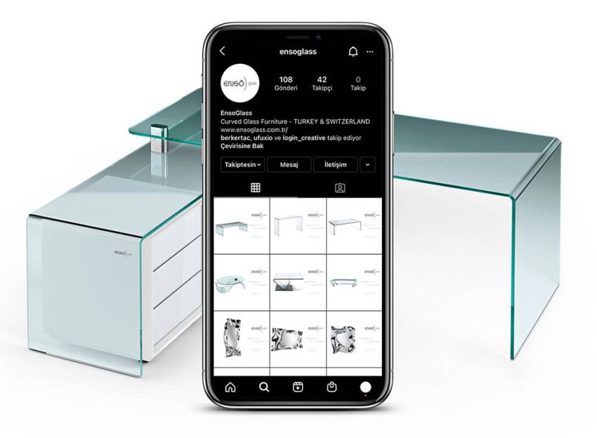 Enso Glass Identity <br> Social Media and Web Design